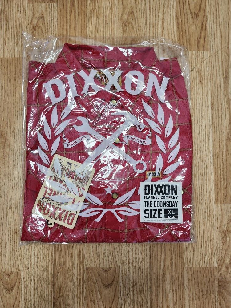 DIXXON MENS XLT THE DOOMSDAY FLANNEL. BRAND NEW IN BAG