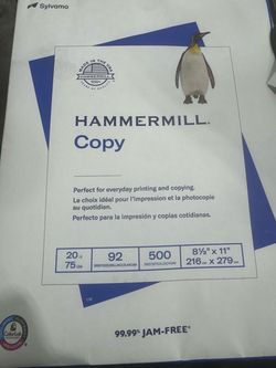 Hammermill Copy Paper 500 Sheets 8.5x11