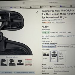 The Herman MillwrAeronChair (h3) Onyx