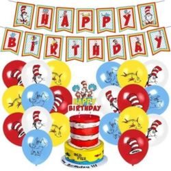 Cat In The Hat (Dr Seuss) Birthday Decorations