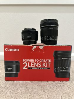 Canon 50mm & 10-18mm Portrait & Travel Lens 