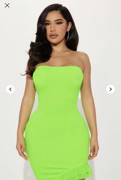 Textured Green Maxi Dress Médium