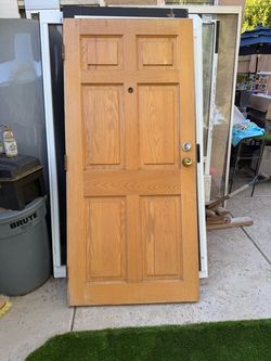 Heavy duty wooden in Entry Door