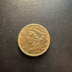 1903s Gold $5 Half Eagle