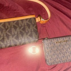 Michael Kors Wallet And Small Handbag