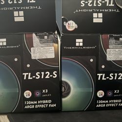 Thermalright TL-S12-S 2x Pack Of 3 Hybrid ARGB Effect fans