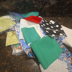 Scrap Fabric Lot for Sewing or Quilting