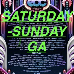 EDC Orlando 2025 (** SATURDAY/ SUNDAY GA ONLY**)
