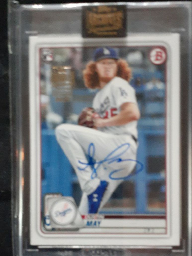 Dustin May Rookie Autograph. 2021 Topps Archives Buyback EditionGold Stamped, And #'d 16/24, Make Offer I CANT REFUSE! PRICE WILL ONLY GO UP! QUICKLY!