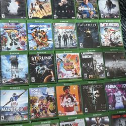 Xbox one games $10-40 each