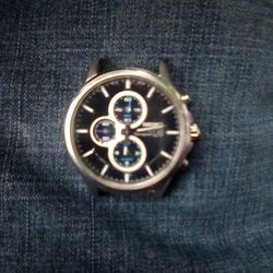 Seiko Solar Blue Dial Watch 