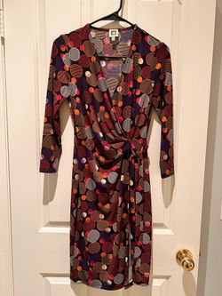 Dot Print Stretch Dress