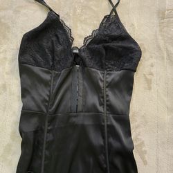 Black Silk Midi dress