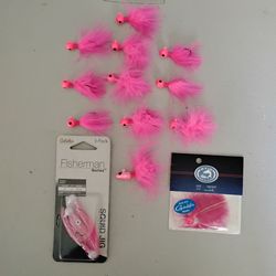 Lot of Pink Salmon Jigs