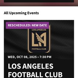 LAFC Game Tickets  x3 Plus Parking