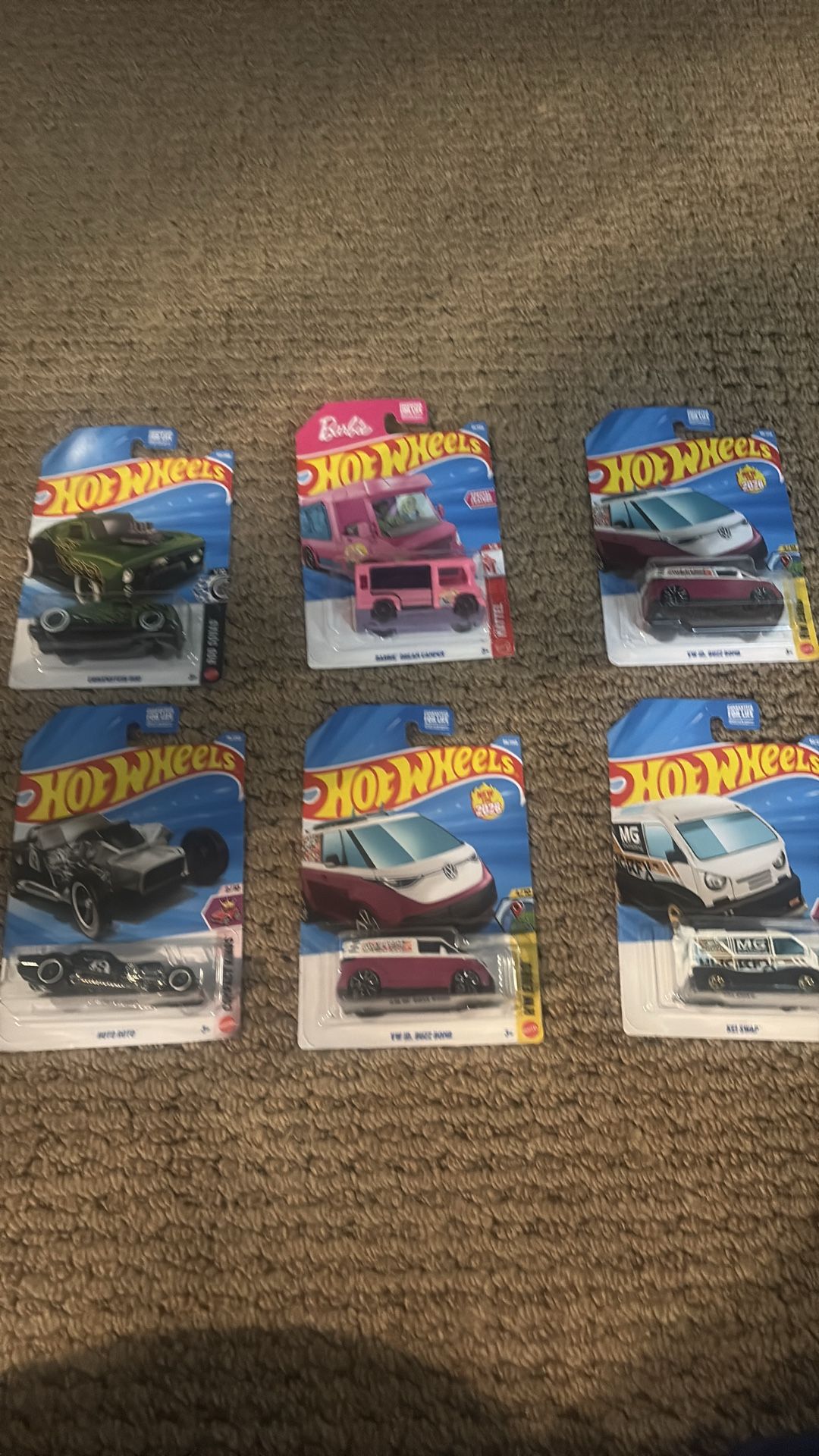 Hot wheels set of6