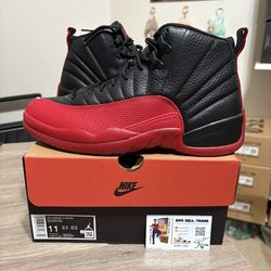 Size 11 - Air Jordan 12 Retro Flu Game Black Red 2025