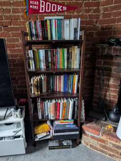 All Wood Midcentury Bookshelf