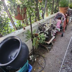 Round Base Plant Stand For Pots Or Hanging Plants 