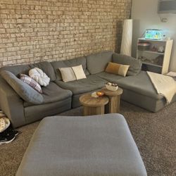 Gray 5-Piece Couch Set