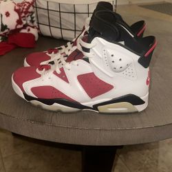 Size 9.5 Men’s Air Jordan 6 “carmines”