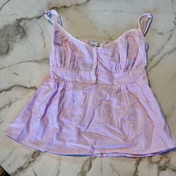 NEW Pink Striped Tank Top