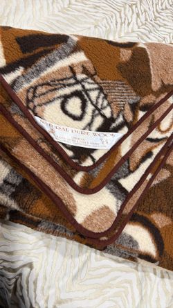 Natural Pure Wool Blanket  85” by 78” 