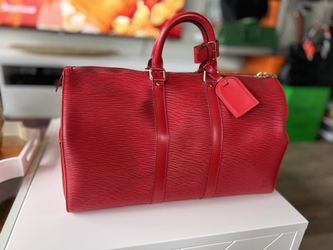 Louis Vuitton Epi Red Keepall 45