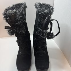 Sporto Waterproof Gojo Black Suede Boots Size 8.5M 