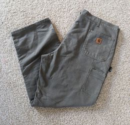 Carhartt B136 MOS Double Knee Carpenter Canvas Pants 44 x 32 Loose Original EUC