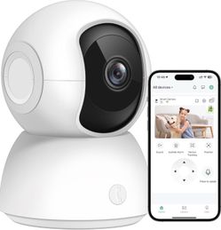 Security Camera Indoor, Baby Monitor Pet Camera with Phone App