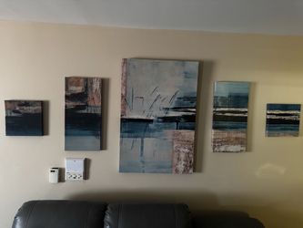 Abstract painting (5 pieces)