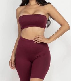 Tube Top & Shorts - 2 - Peice Regular Size