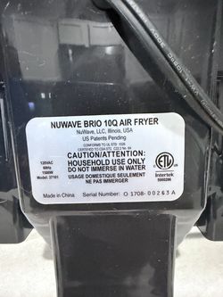 NuWave Brio Health Digital 10Q Air Fryer