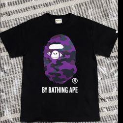 Black and purple Bape tee