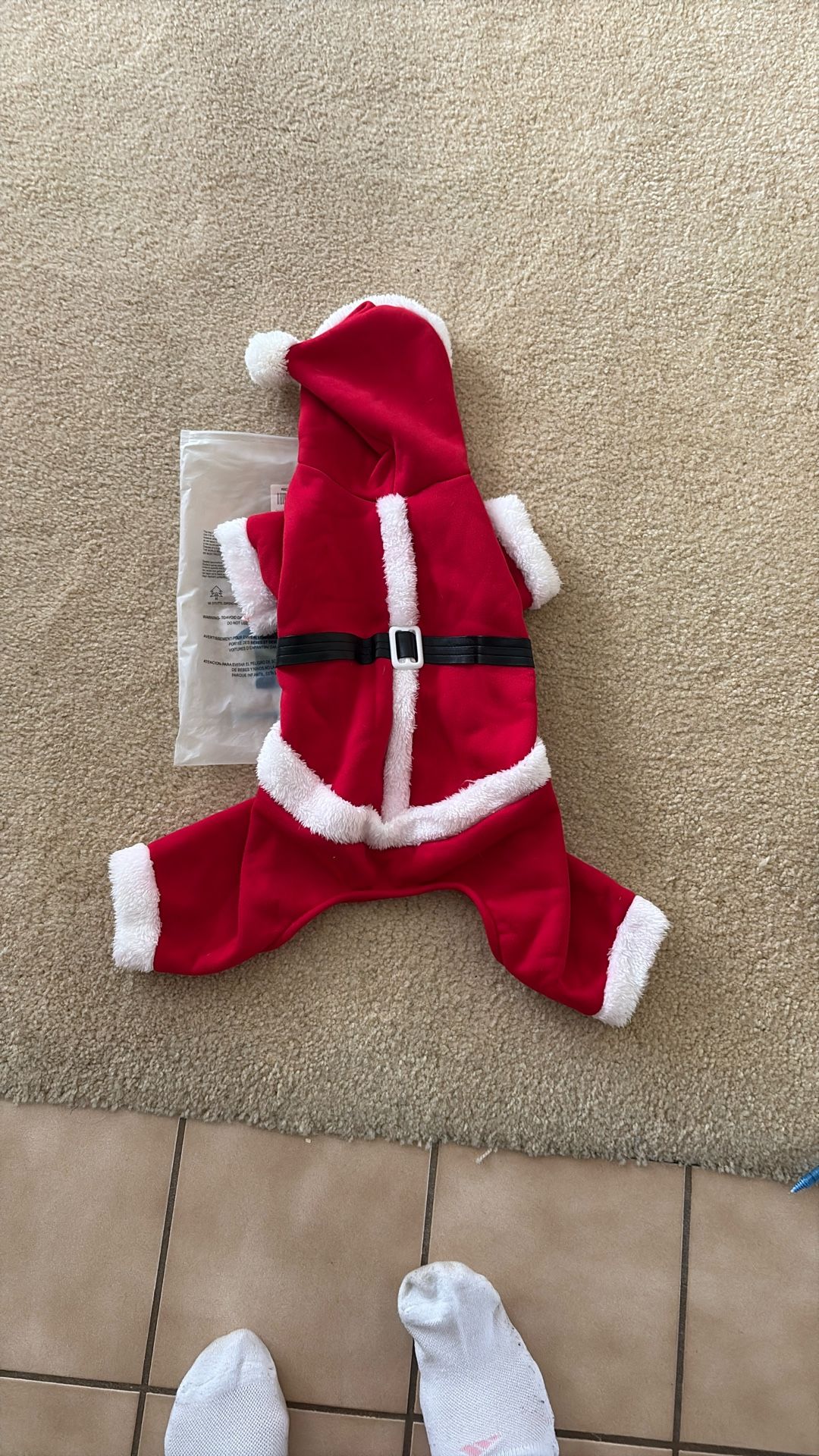 Fur Baby Santa Suit Costume