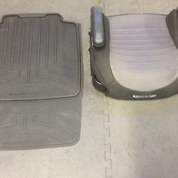 Graco Booster Seat With Cup holders & Weather Tech Child Car Seat Protector