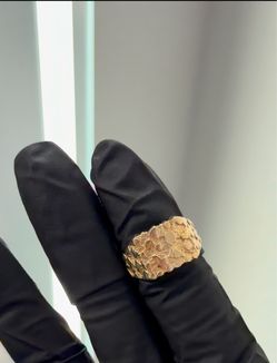 14k gold nugget ring