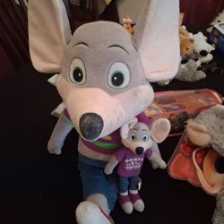 Large Jumbo 28 Chuck E Cheese Mouse  Plush Fun Express Pizza Stuffed TOY COLLECTIBLES  