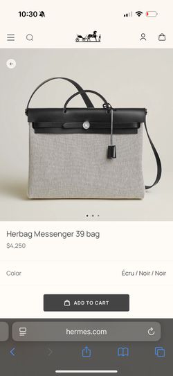 Hermes Herbag Messenger 39 Bag