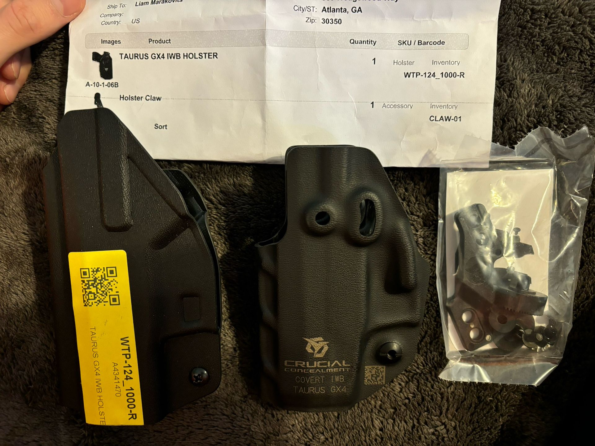 Taurus GX4 IWB Holster