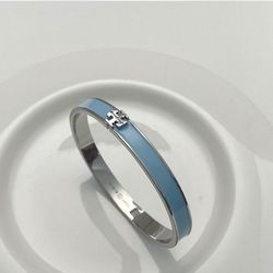 Tory Burch Blue And Silver Bracelet