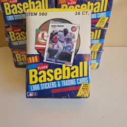 Vintage Baseball Card Wax Pack Boxes 
