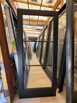 Black glass door 36x80