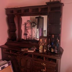 Ethan Allen  Dresser And Mirror