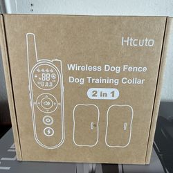 Htcuto Wireless Dog Fence Dog Training Collar 2 in 1