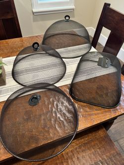 Metal Mesh Food Covers - Set of 4 