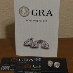 1.0ct* Moissanite Earring