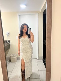 Gold Sequence Dress SIZE 10