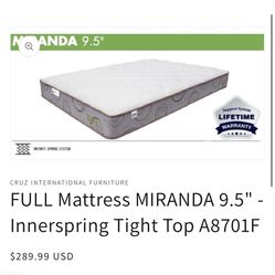 Brand New Full Mattress 